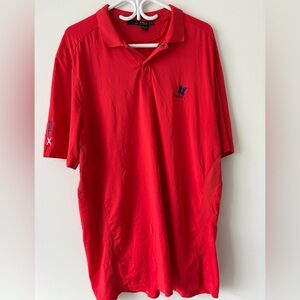 Ralph Lauren RLX Golf Polo Shirt Red Kapalua Hawaii Butterfly Logo Men's XL